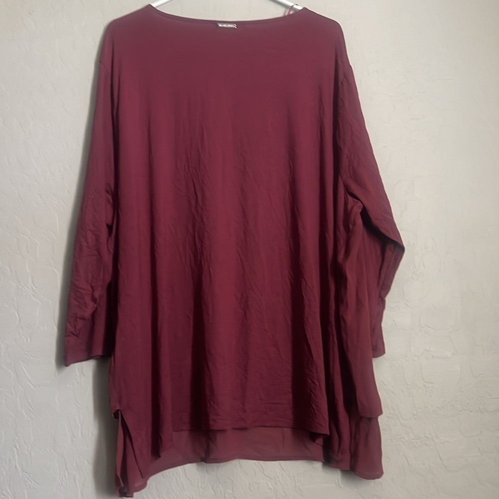 MICHAEL MICHAEL KORS Sariyah V Neck Mix Material Blouse - Picture 5 of 8